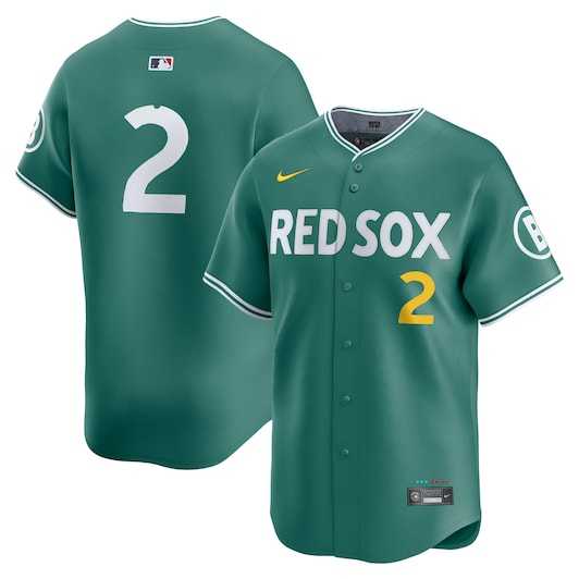 Men%27s Boston Red Sox #2 Alex Bregman Green 2025 City Connect Limited Stitched Jerseys Dzhi